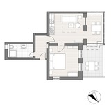 Ferienwohnung in K&uuml;hlungsborn - Ostsee-Domizil Sandburg - Grundriss