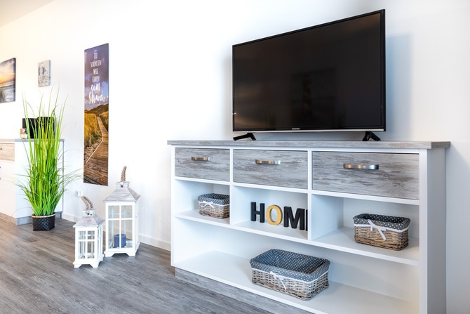 Ferienwohnung in Gro&szlig;enbrode - Meerblickvilla 21 - Wohnzimmer Fernseher