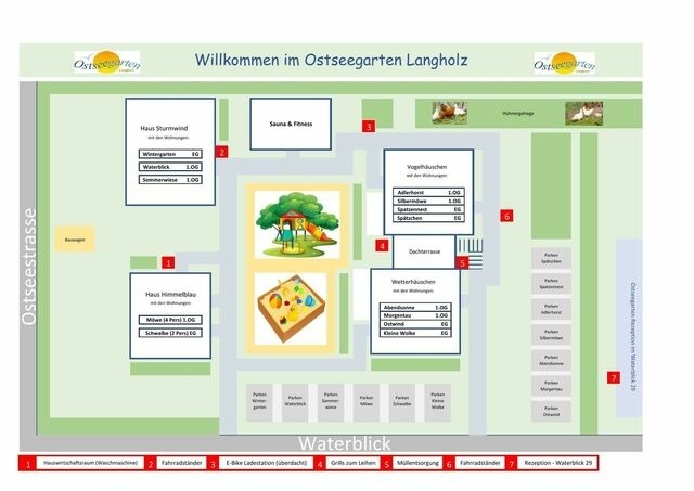 Ferienwohnung in Waabs - Ostseegarten Langholz - Ferienwohnung Kleine Wolke für bis zu 2 Personen - Bild 11